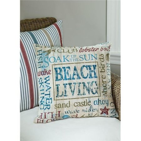 HERITAGE LACE Heritage Lace BL013-PC 18 x 18 in. Beach Living Pillow Cover BL013-PC